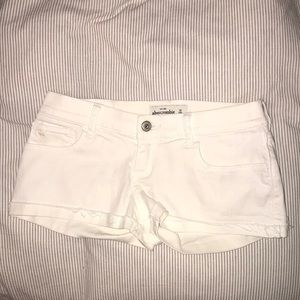 Abercrombie kids- white short shorts- size kids 16